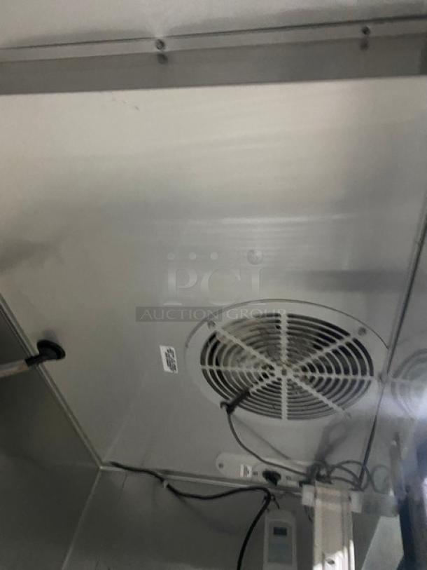 True T-Series Commercial Stainless Steel Double Glass Swing Door Reach In Merchandiser Refrigerator! With Poly Coated Wire Racks! Model: T-49G-LD SN: 9033298! 115V 1 Phase! On Casters! - Image 6 of 8