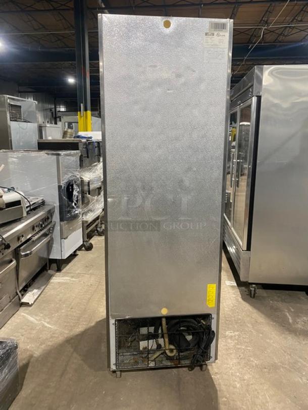 Artic Air Commercial Stainless Steel Solid Single Door Reach In Freezer! With Poly Coated Wire Racks! Model: AF23 SN: 253187! 115V! On Casters! - Image 2 of 10