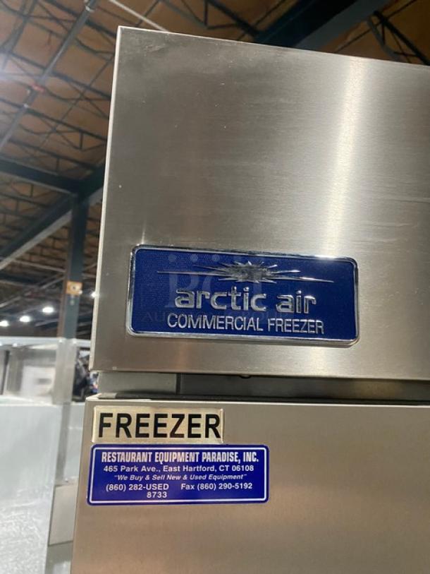 Artic Air Commercial Stainless Steel Solid Single Door Reach In Freezer! With Poly Coated Wire Racks! Model: AF23 SN: 253187! 115V! On Casters! - Image 8 of 10
