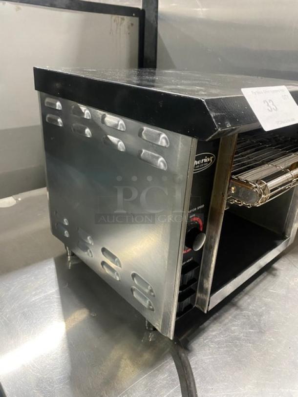 APW Wyott Superior Series Commercial Electric Powered Countertop Conveyor Toaster!  Model: AT-EXPRESS SN: 0904D01589! 120V 1 Phase! - Image 2 of 8