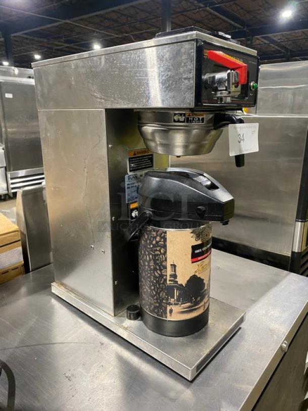 Bunn CW Series Commercial Stainless Steel Countertop Coffee Brewer! With Hot Water Dispenser! With Brew Basket & Portable Server! Model: CWTF15-APS SN: CWTF432141! 120V 1 Phase! - Image 2 of 8