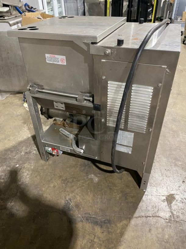 Hollymatic Commercial Stainless Steel Meat Mixer/Grinder! With Swing Open Hopper! Model: GMG 180A SN: 6089! 200V 3 Phase! On Legs! With Casters! - Image 2 of 12