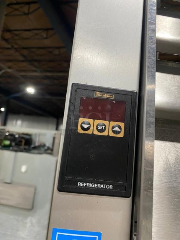 Traulsen Commercial Stainless Steel Solid 2 Door Reach In Refrigerator! Energy Star Certified! With Poly Coated Wire Racks! Model: G20010 SN: T21699G09! 115V 1 Phase! On Casters! - Image 9 of 9