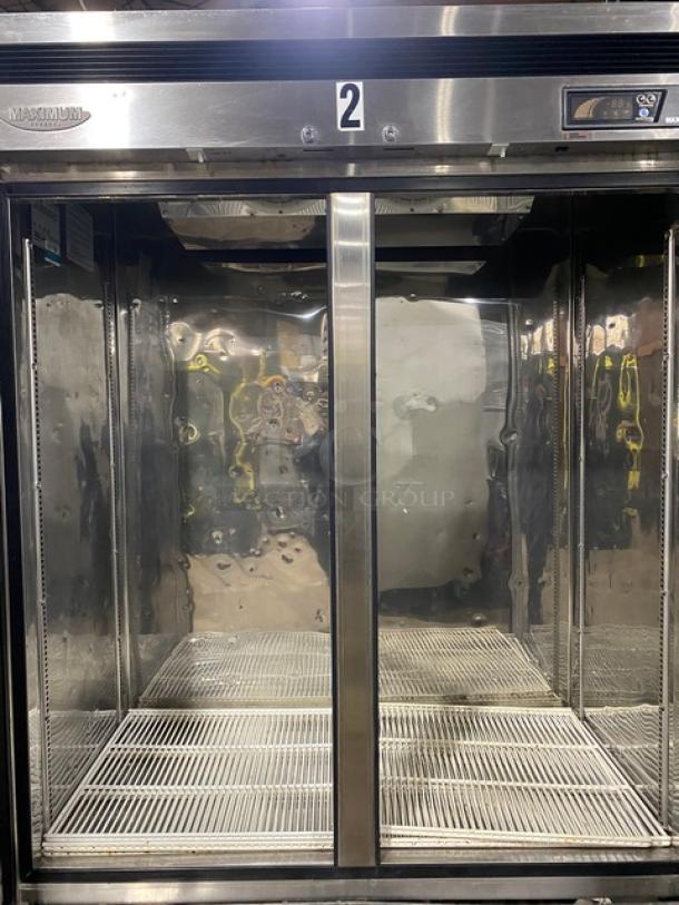 Turbo Air Maximum Series Commercial Stainless Steel Solid 2 Door Reach In Freezer! Energy Star Certified! With Poly Coated Wire Racks! Model: MSF-49NM SN: NF49308075! 110-120V 1 Phase! On Casters! - Image 5 of 11