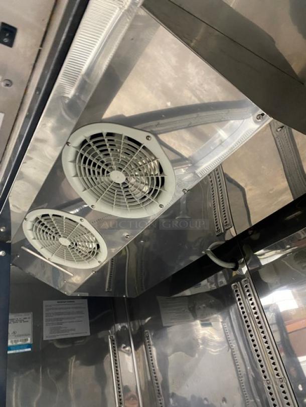 Turbo Air Maximum Series Commercial Stainless Steel Solid 2 Door Reach In Freezer! Energy Star Certified! With Poly Coated Wire Racks! Model: MSF-49NM SN: NF49308075! 110-120V 1 Phase! On Casters! - Image 7 of 11