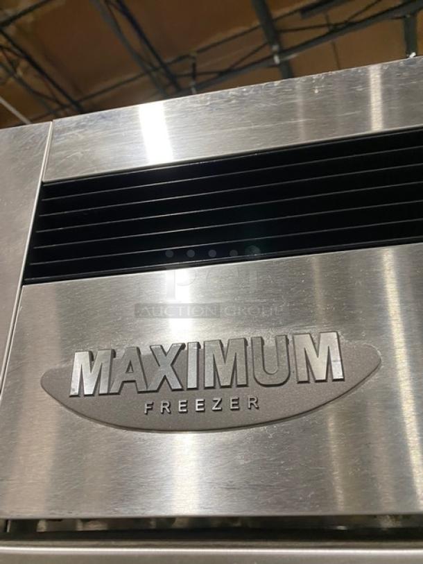 Turbo Air Maximum Series Commercial Stainless Steel Solid 2 Door Reach In Freezer! Energy Star Certified! With Poly Coated Wire Racks! Model: MSF-49NM SN: NF49308075! 110-120V 1 Phase! On Casters! - Image 9 of 11
