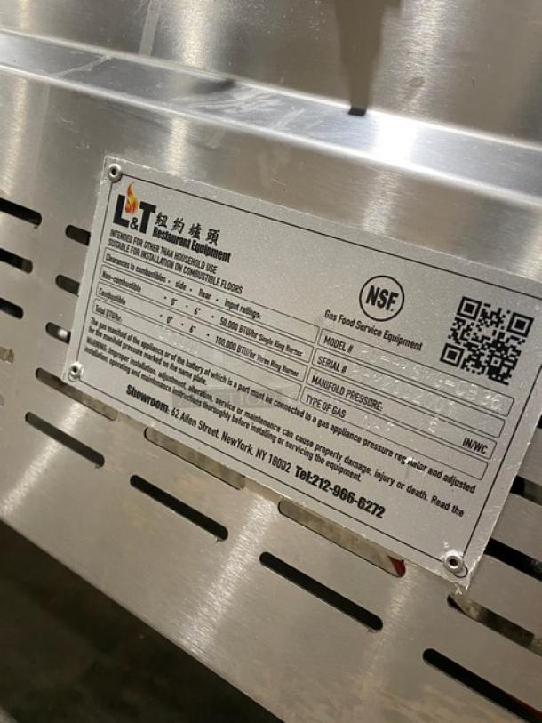 L & T Panda Range Commercial Stainless Steel Natural Gas Powered High-Speed 3 Compartment Steamer Cabinet! With Independent Controls! Model: PD-HKSMG-CB30 SN: PHM2002001! On Legs! - Image 8 of 9