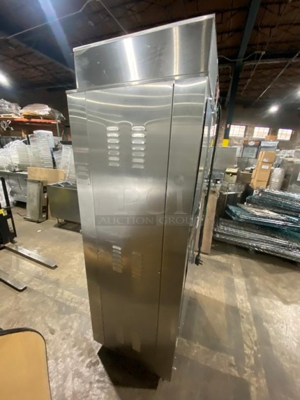 Nu-Vu Subway Style Commercial Stainless Steel Electric Powered Double Deck Oven/Proofer Combo! With Wired Oven Racks! Model: SUB123 SN: 00342436060400010001! 208V 3+N Phase! On Casters! - Image 4 of 10