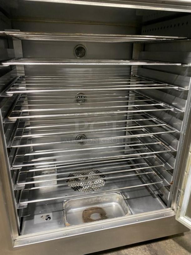 Nu-Vu Subway Style Commercial Stainless Steel Electric Powered Double Deck Oven/Proofer Combo! With Wired Oven Racks! Model: SUB123 SN: 00342436060400010001! 208V 3+N Phase! On Casters! - Image 7 of 10