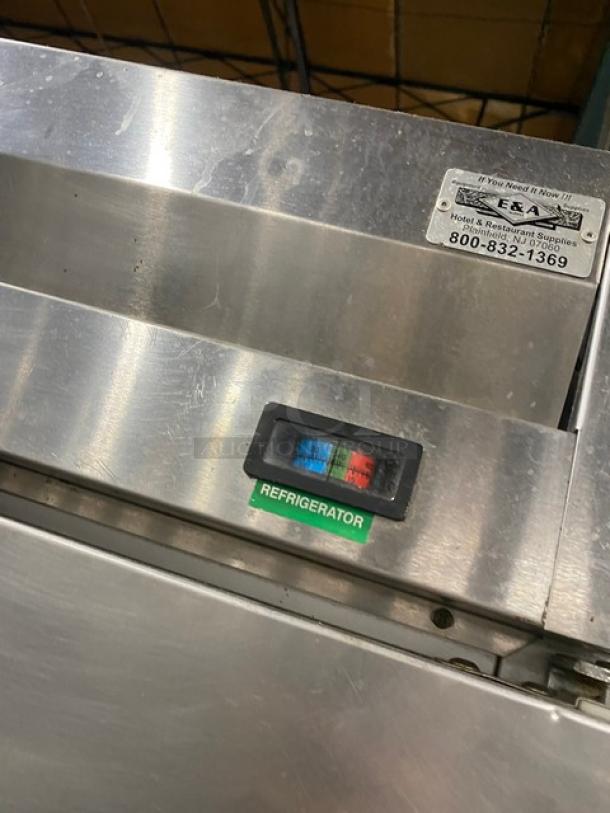 Beverage-Air Commercial Stainless Steel Solid Single Door Reach In Refrigerator! With Poly Coated Wire Racks! Model: KR24-1AS SN: 5026859! 115V 1 Phase! On Casters! - Image 8 of 9