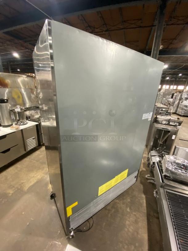 Kratos Commercial Stainless Steel Solid 2 Door Reach In Freezer! With Poly Coated Wire Racks! Model: 69K-774HC SN: 201672049! 115V 1 Phase! On Casters! - Image 4 of 9