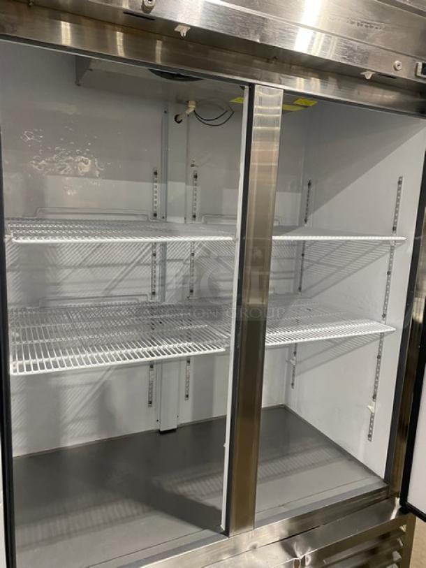 Kratos Commercial Stainless Steel Solid 2 Door Reach In Freezer! With Poly Coated Wire Racks! Model: 69K-774HC SN: 201672049! 115V 1 Phase! On Casters! - Image 5 of 9