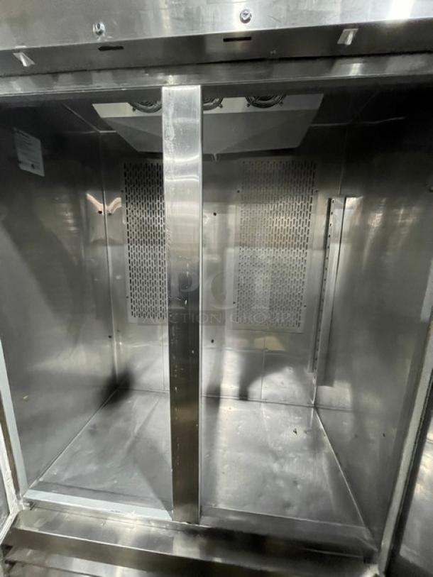 ColdTech Commercial Stainless Steel Solid 2 Door Reach In Refrigerator! Model: CFD-2R! 115V 1 Phase! On Casters! - Image 5 of 9