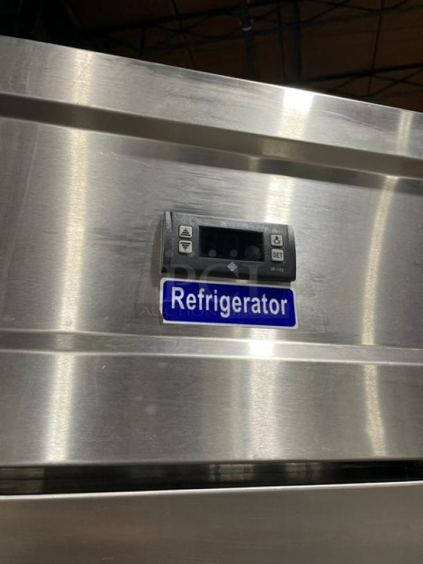 ColdTech Commercial Stainless Steel Solid 2 Door Reach In Refrigerator! Model: CFD-2R! 115V 1 Phase! On Casters! - Image 8 of 9
