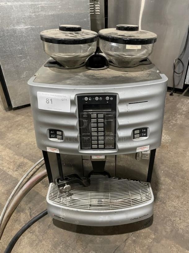 Schaerer Coffee Art Plus Series Commercial Electric Powered Countertop Super Automatic Coffee/Espresso Machine! With Bean Hoppers! Model: SCA-1 SN: 1132 307860! 200-220V 2 Phase! On Legs! - Image 1 of 9