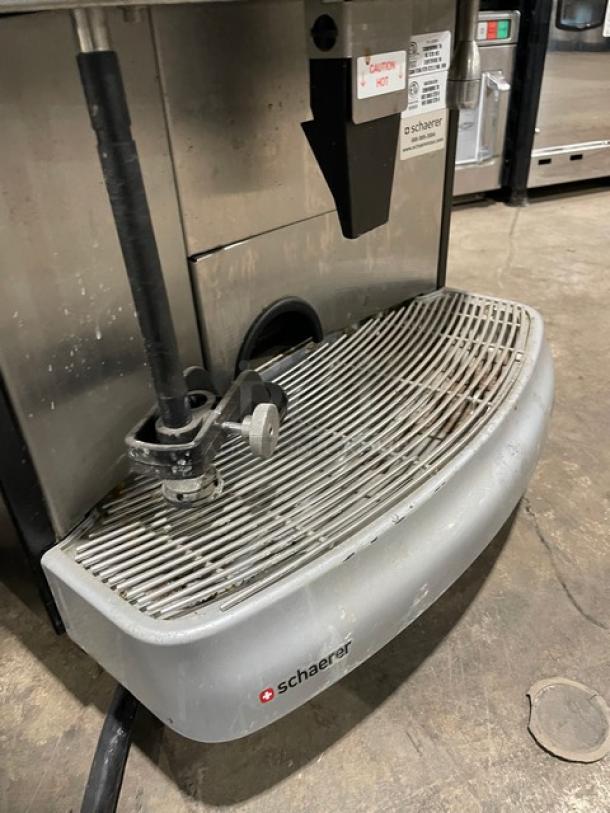 Schaerer Coffee Art Plus Series Commercial Electric Powered Countertop Super Automatic Coffee/Espresso Machine! With Bean Hoppers! Model: SCA-1 SN: 1132 307860! 200-220V 2 Phase! On Legs! - Image 8 of 9