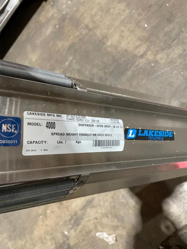 BRAND NEW! IN THE BOX! Lakeside Commercial Stainless Steel Open Drop-In Dish Lowerator/Dispenser! Accommodates Plates Up To 5"! Model: 4000! - Image 4 of 4