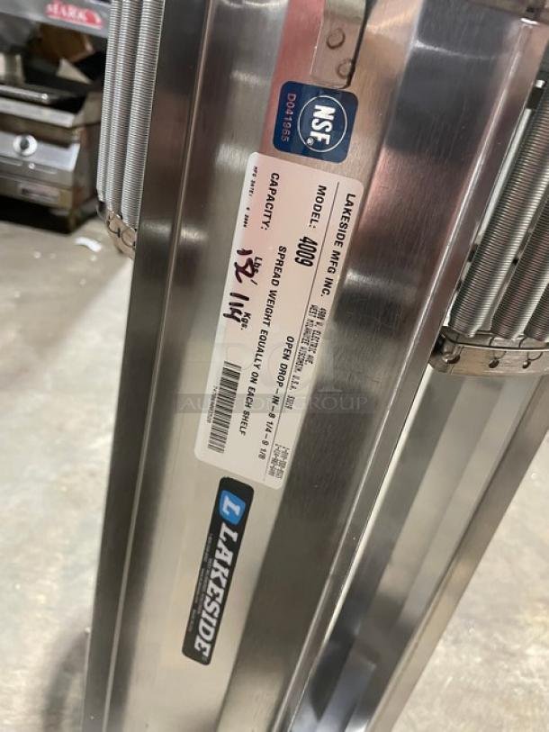 NEW! IN THE BOX! Lakeside Commercial Stainless Steel Open Drop-In Dish Lowerator/Dispenser! Accommodates 8.25" - 9.12" Plates! Model: 4009! - Image 5 of 5
