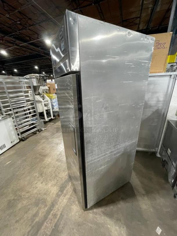 True Commercial Stainless Steel Solid Single Door Reach In Refrigerator! With Truetemp Energy Saver! With Poly Coated Wire Racks! Model: TG1R-1S SN: STAR257006! 115V 1 Phase! - Image 2 of 10