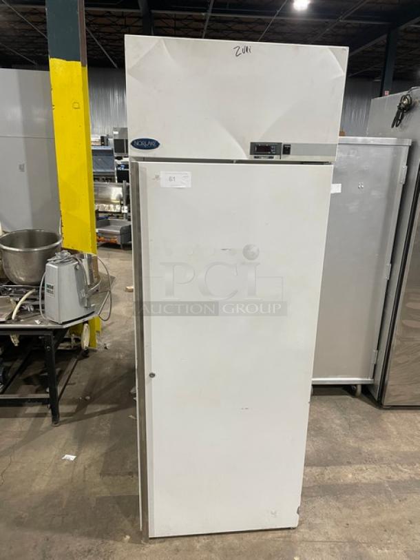 Norlake Commercial White Single Swing Door Reach In Freezer! With Poly Coated Wire Racks! Model: NSXF211WWW/8 SN: 04040822! 115/208-230V! - Image 1 of 9