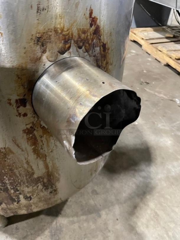 Groen Commercial Stainless Steel Natural Gas Powered Stationary 40 Lb. Steam Kettle! Model: AH/1-40 SN: 49571! 115V 1 Phase! On Legs! - Image 4 of 10