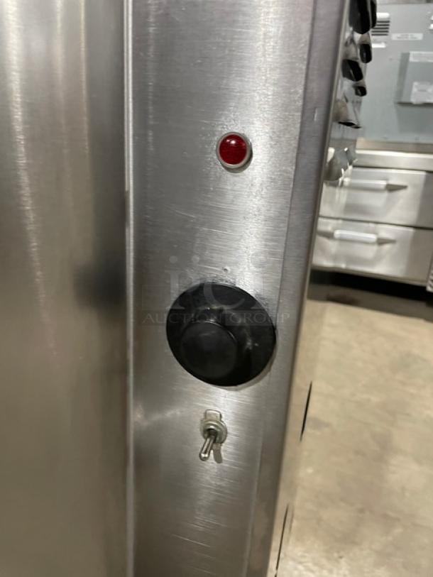 Groen Commercial Stainless Steel Natural Gas Powered Stationary 40 Lb. Steam Kettle! Model: AH/1-40 SN: 49571! 115V 1 Phase! On Legs! - Image 7 of 10