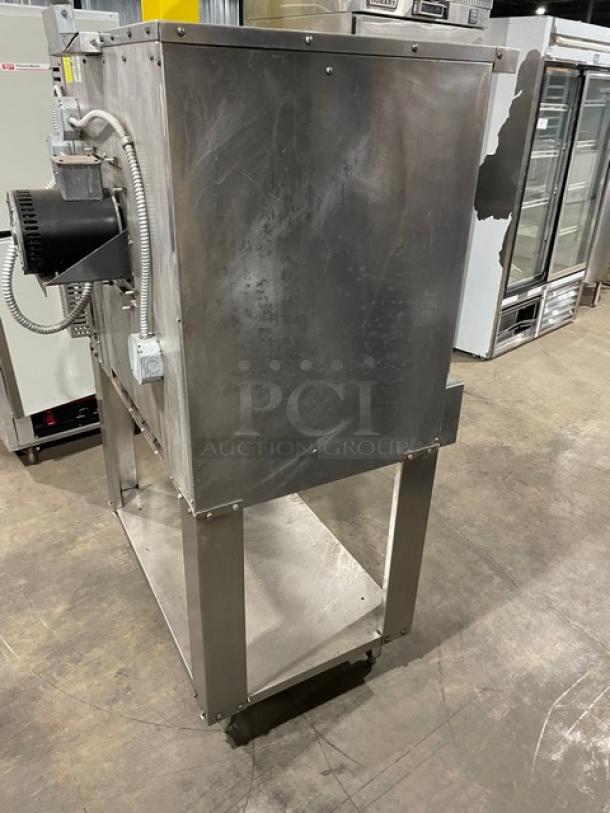 American Range Majestic Series Commercial Stainless Steel Natural Gas Powered Single Stack Convection Oven! With Wired Oven Racks! With Single Undershelf Base! On Legs! - Image 3 of 7