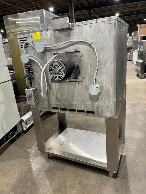 American Range Majestic Series Commercial Stainless Steel Natural Gas Powered Single Stack Convection Oven! With Wired Oven Racks! With Single Undershelf Base! On Legs! - Image 4 of 7