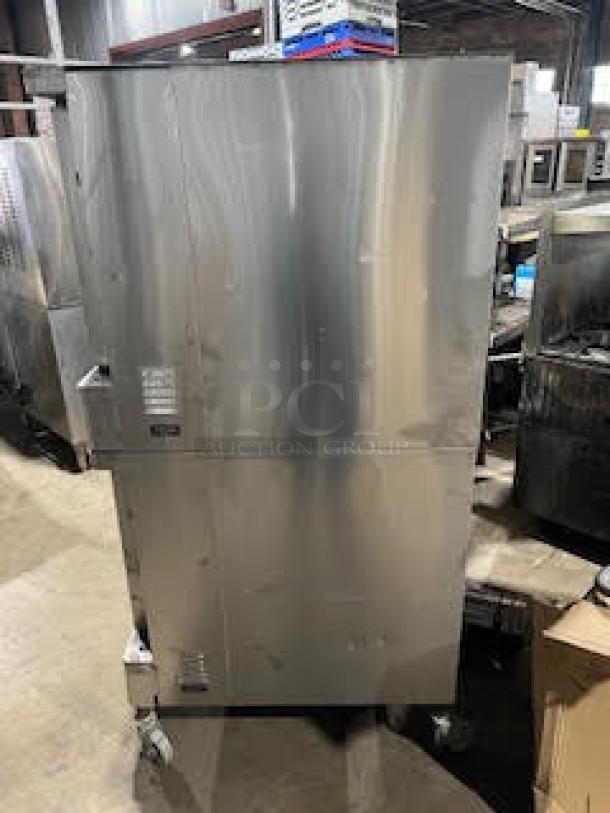 WOW! Blodgett Commercial Stainless Steel Natural Gas Powered Dual Flow Double Stacked Convection Oven! With Wired Oven Racks! On Casters! 2X Your Bid Makes One Unit! - Image 2 of 9