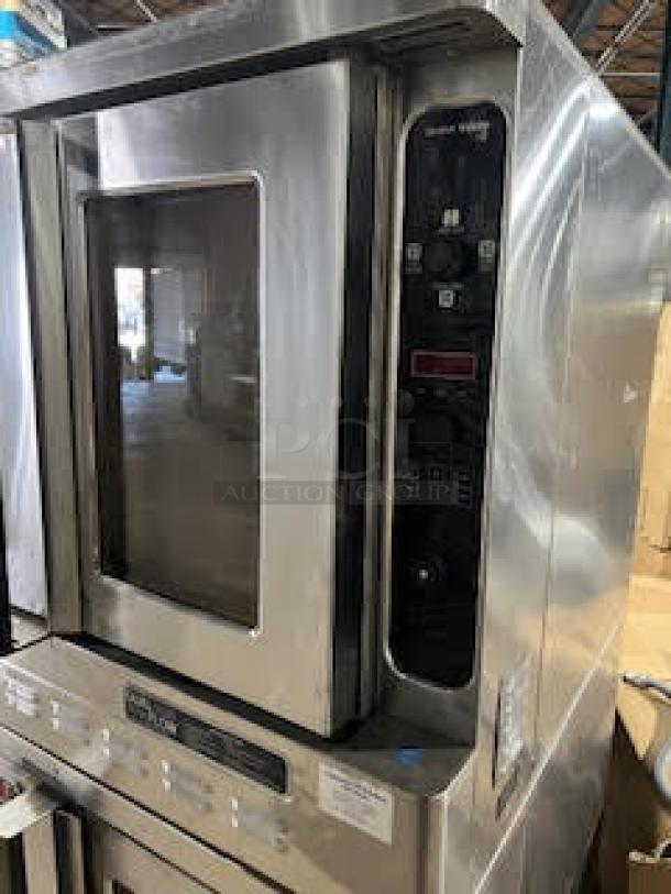 WOW! Blodgett Commercial Stainless Steel Natural Gas Powered Dual Flow Double Stacked Convection Oven! With Wired Oven Racks! On Casters! 2X Your Bid Makes One Unit! - Image 5 of 9