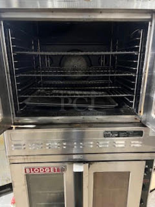 WOW! Blodgett Commercial Stainless Steel Natural Gas Powered Dual Flow Double Stacked Convection Oven! With Wired Oven Racks! On Casters! 2X Your Bid Makes One Unit! - Image 7 of 9