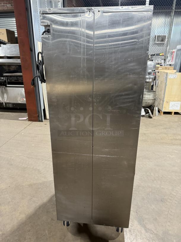 WOW! FWE TST-Series Commercial Stainless Steel Half Door Single Section Electric Powered Heated Holding/Proofing Cabinet! With Built In Pan Holding Rack! Model: TST-16-CHP SN: 196544701! 120V! On Casters! - Image 4 of 8