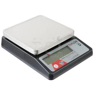 BRAND NEW! IN THE BOX! Taylor Precision Commercial Electric Powered Countertop 11 Lb. Compact Digital Portion Control Scale! With 5.37" x 5.37" Stainless Steel Platform! With Digital Display! Model: TE10FT!