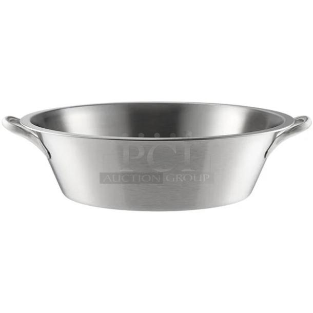 BRAND NEW! IN THE BOX! Vollrath Commercial Stainless Steel 24 Qt. Round Food Bowl/Utility Pail! With Handles! Model: 72240! - Image 1 of 1