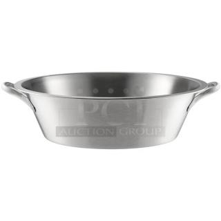 BRAND NEW! IN THE BOX! Vollrath Commercial Stainless Steel 24 Qt. Round Food Bowl/Utility Pail! With Handles! Model: 72240!