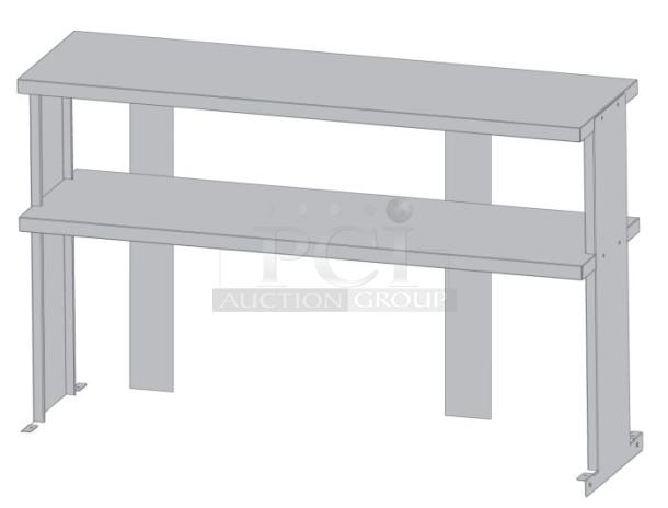 BRAND NEW! IN THE BOX! Turbo Air Commercial Stainless Steel Double Overhead Shelf! Model: TSOS-6R-T! - Image 1 of 1