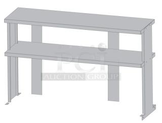 BRAND NEW! IN THE BOX! Turbo Air Commercial Stainless Steel Double Overhead Shelf! Model: TSOS-6R-T!