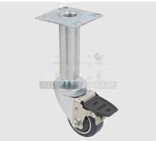 BRAND NEW! IN THE BOX! 1880 Hospitality Commercial 3.5" Square Plate Heavy Duty Adjustable Caster Set! 4 Casters Per Box! Model: FPCF353!
