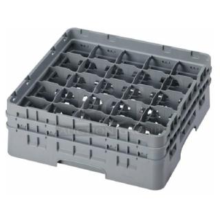BRAND NEW! Cambro Camrack Series Commercial Soft Gray 25-Compartment Glass Rack! With Extenders! Model: 25S434151!