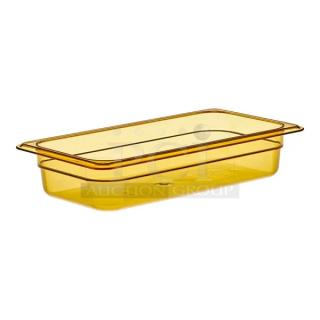 BRAND NEW! Cambro Commercial Amber High-Temperature Food Pan! Model: 32HP150! 3X Your Bid!