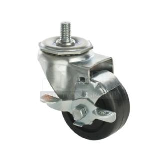 BRAND NEW! IN THE BOX! 1880 Hospitality Commercial Heavy Duty 5" Threaded Stem Casters! Set Of 4! With Brakes! Model: FTC34105HD!