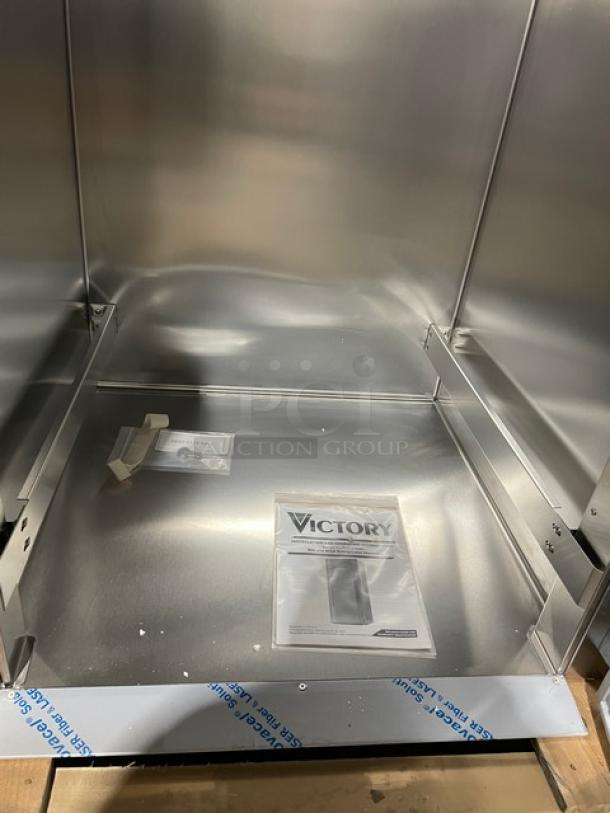 BRAND NEW! Victory UltraSpec Series Commercial Stainless Steel Solid Single Door Self-Contained Extra High Roll-In Refrigerator! With LED Lighting! With Stainless Steel Breakers & Ramp! With Touch Point™ Electronic Temperature Control/Indicator! Model: RIS-1D-S1-XH-HC SN: 14711986! 115V 1 Phase! - Image 9 of 12