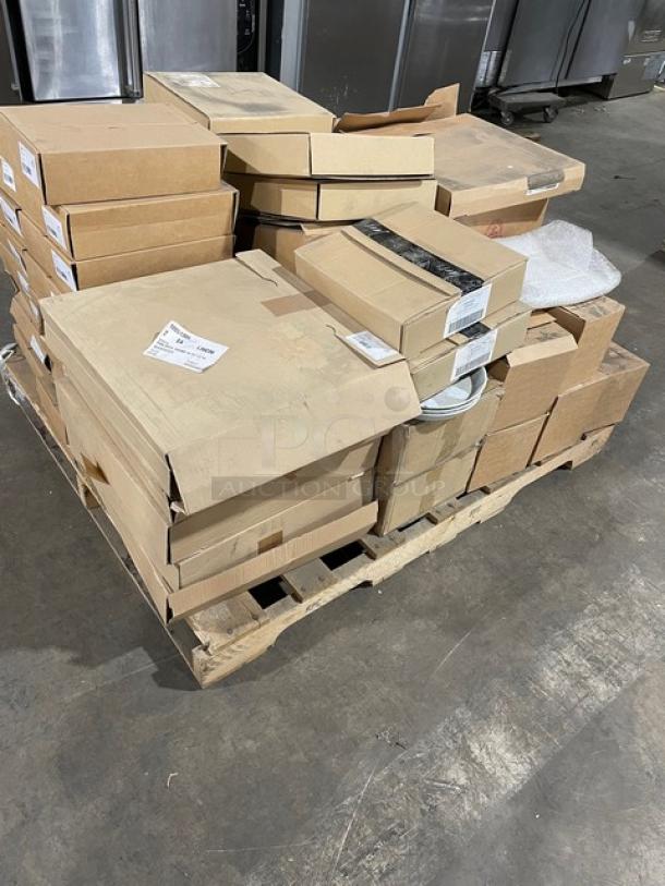 NEW! MIXED PALLET! Figgjo Norway 1000 Series Commercial 7-4/5 Oz. Handled Cups! Model: 1060HH000! With Figgjo Norway Commercial Round 12" SVAI Bowls! Model: 9017HH000! With Figgjo Norway Commercial Round 16" SVAI Bowls! Model: 9015HH000! With Homer Laughlin 1582 American Rose Series Commercial Rolled-Edge Oval Dinnerware Platters! With Figgjo Norway 1000 Series Commercial 101.5 Oz. Bowls! Model: 1081HH000! & MORE! ALL NEW IN THE BOX! 49X Your Bid! - Image 2 of 10