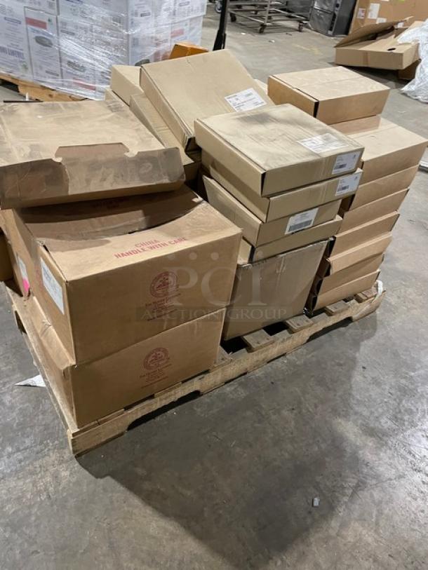 NEW! MIXED PALLET! Figgjo Norway 1000 Series Commercial 7-4/5 Oz. Handled Cups! Model: 1060HH000! With Figgjo Norway Commercial Round 12" SVAI Bowls! Model: 9017HH000! With Figgjo Norway Commercial Round 16" SVAI Bowls! Model: 9015HH000! With Homer Laughlin 1582 American Rose Series Commercial Rolled-Edge Oval Dinnerware Platters! With Figgjo Norway 1000 Series Commercial 101.5 Oz. Bowls! Model: 1081HH000! & MORE! ALL NEW IN THE BOX! 49X Your Bid! - Image 4 of 10