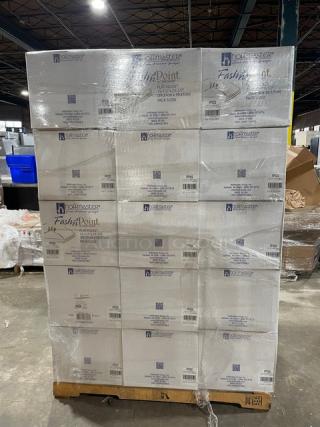NEW! FULL PALLET! Hoffmaster FashnPoint Series Commercial White & Red Print Ultra-Ply Dishtowels/Dinner Napkins! Model: FP1312! ALL NEW IN THE BOX! 30X Your Bid!