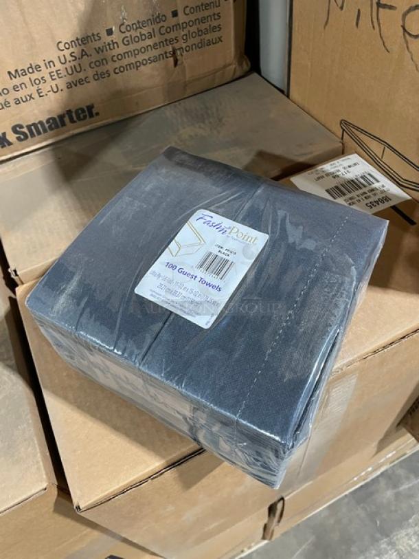NEW! FULL PALLET! Hoffmaster FashnPoint Series Commercial Black Ultra-Ply EZ-Fold Guest Towels/Dinner Napkins! Model: FP1213! ALL NEW IN THE BOX! 46X Your Bid! - Image 8 of 8