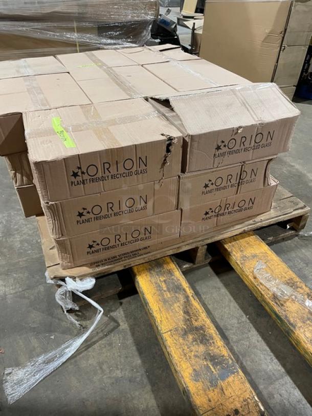NEW! FULL PALLET! Orion Commercial White Marbled Confetti All-Purpose Glassware! Model: G167-WS! 12/Case! ALL NEW IN THE BOX! 24X Your Bid! - Image 4 of 12