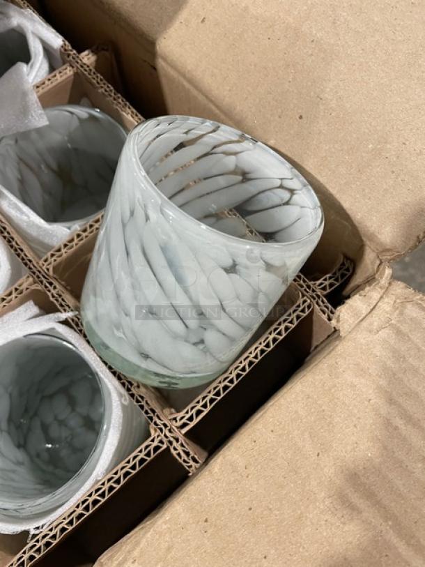 NEW! FULL PALLET! Orion Commercial White Marbled Confetti All-Purpose Glassware! Model: G167-WS! 12/Case! ALL NEW IN THE BOX! 24X Your Bid! - Image 9 of 12