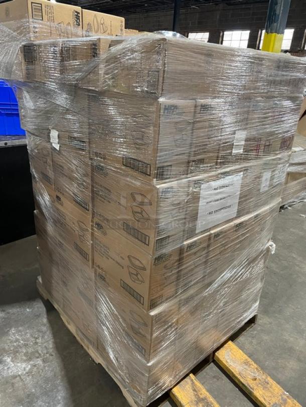 NEW! FULL PALLET! HFA Commercial Aluminum 20 Oz. Smoothwall Gourmet-To-Go Food Containers! With Clear Dome Lids! 150/Case! Model: 4217-45-150WDL! ALL NEW IN THE BOX! 103X Your Bid! - Image 4 of 8