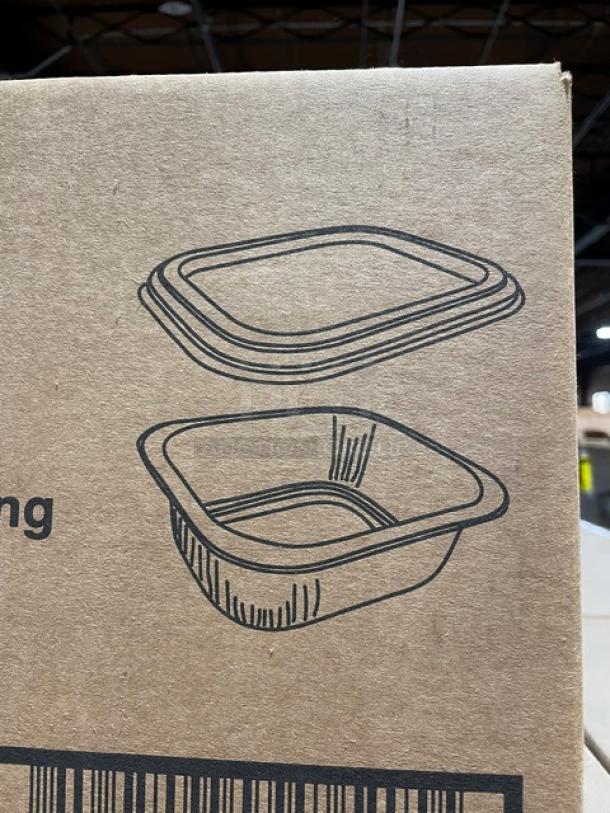 NEW! FULL PALLET! HFA Commercial Aluminum 20 Oz. Smoothwall Gourmet-To-Go Food Containers! With Clear Dome Lids! 150/Case! Model: 4217-45-150WDL! ALL NEW IN THE BOX! 103X Your Bid! - Image 8 of 8